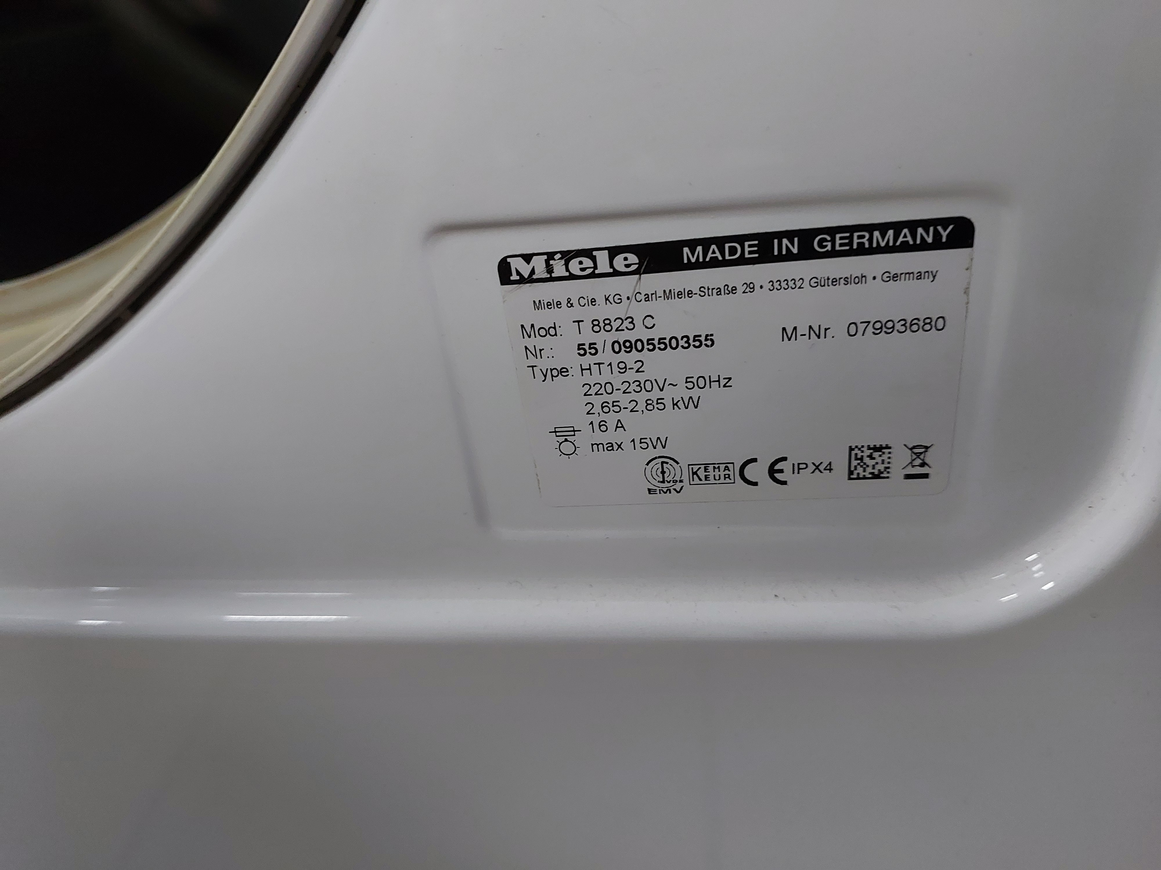 Сушильна машина Miele T 8823 C Image