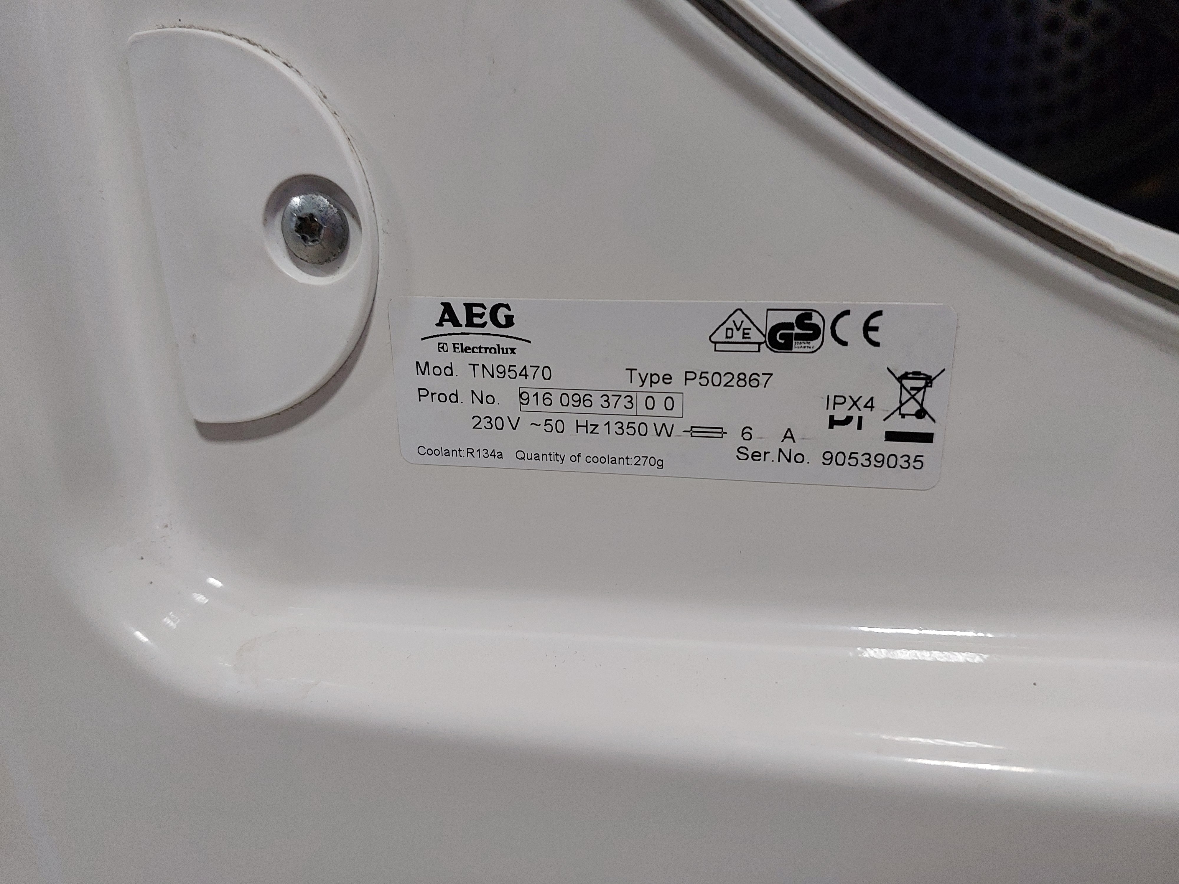 Сушильна машина AEG TN95470 Image