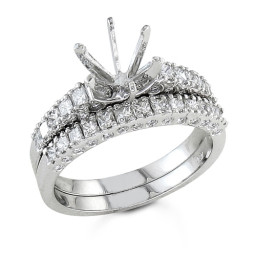 Tapered Platinium Daimond Wedding Ring Tapered Platinium Daimond Wedding Ring
