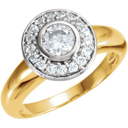 Gold Bezel Engagement Ring Gold Bezel Engagement Ring