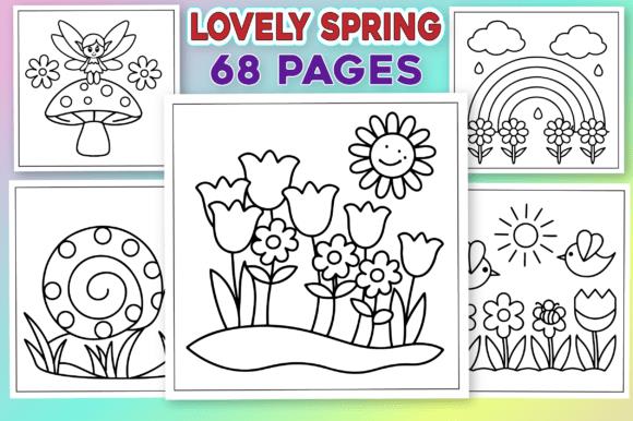 Lovely Spring Coloring Pages Collection