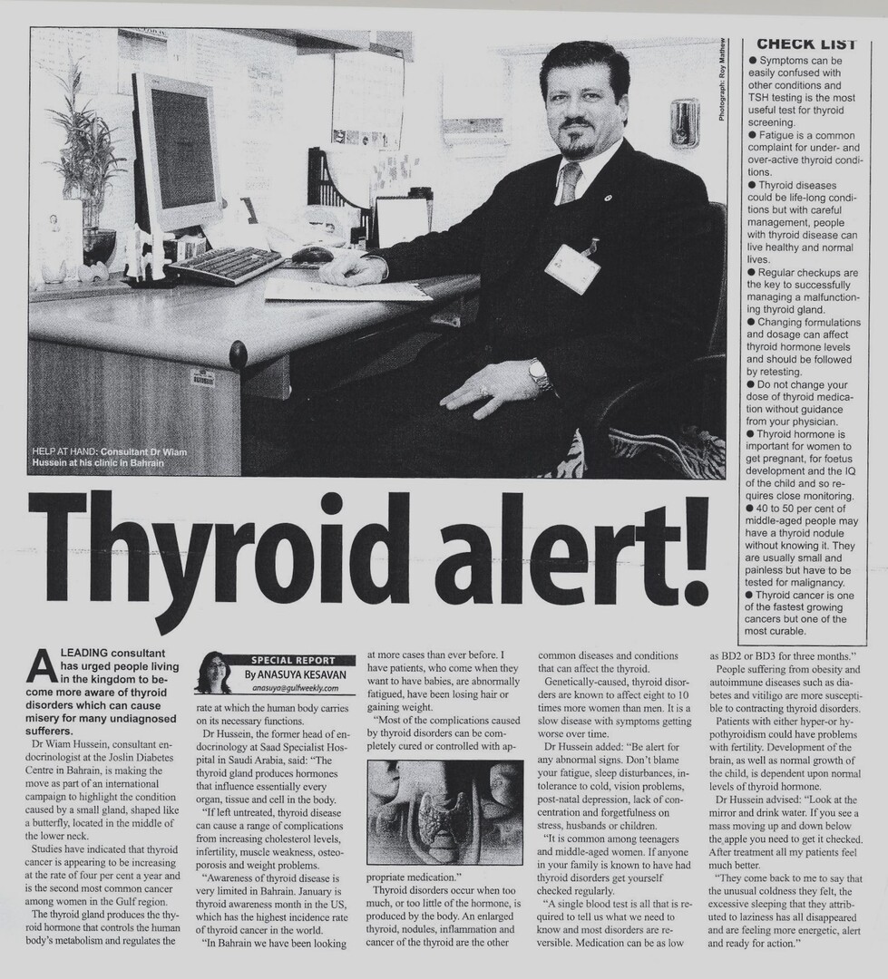 Thyroid Alert: Awareness and Early Detection are Key to Managing Thyroid Disorders