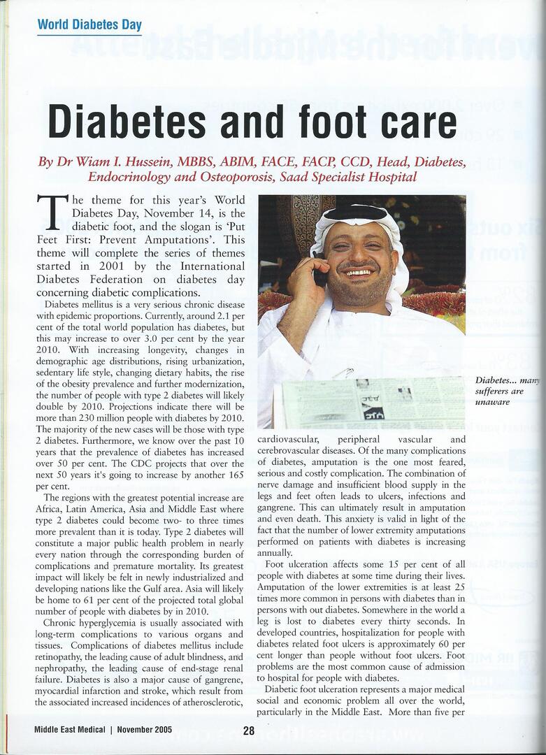 Diabetes and Foot Care