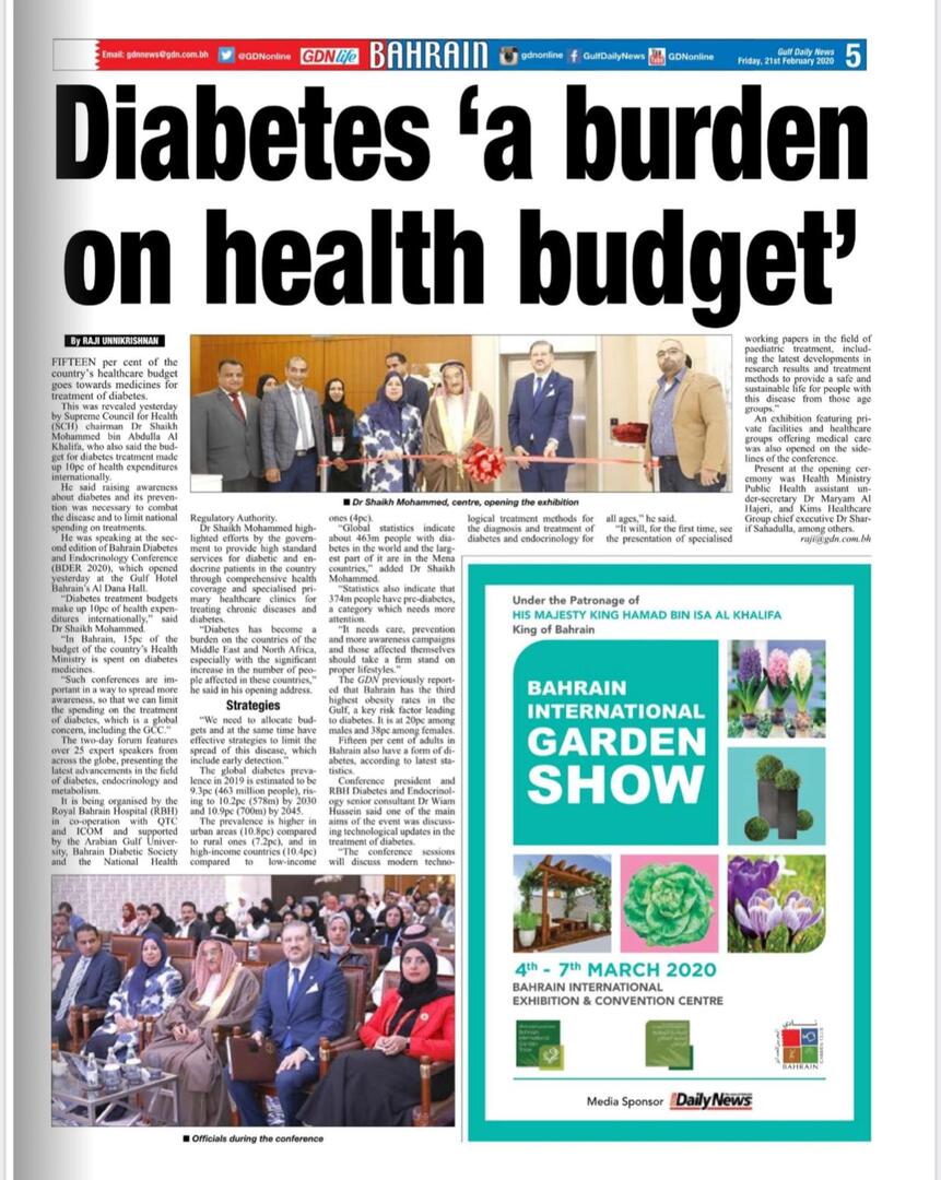 Diabetes: 'A Burden on Health Budget'
