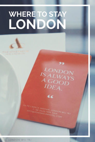 Where To Stay in London