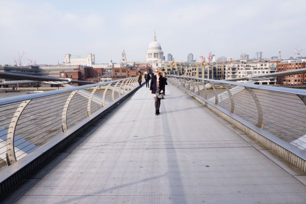 best spot to photograph on millennium bridge