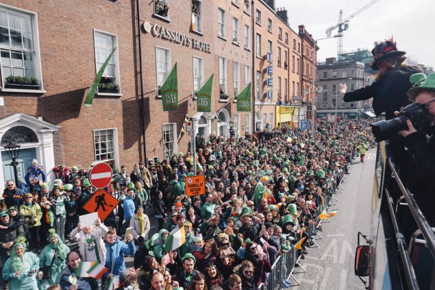 Celebrating St Patrick's Day, Dublin