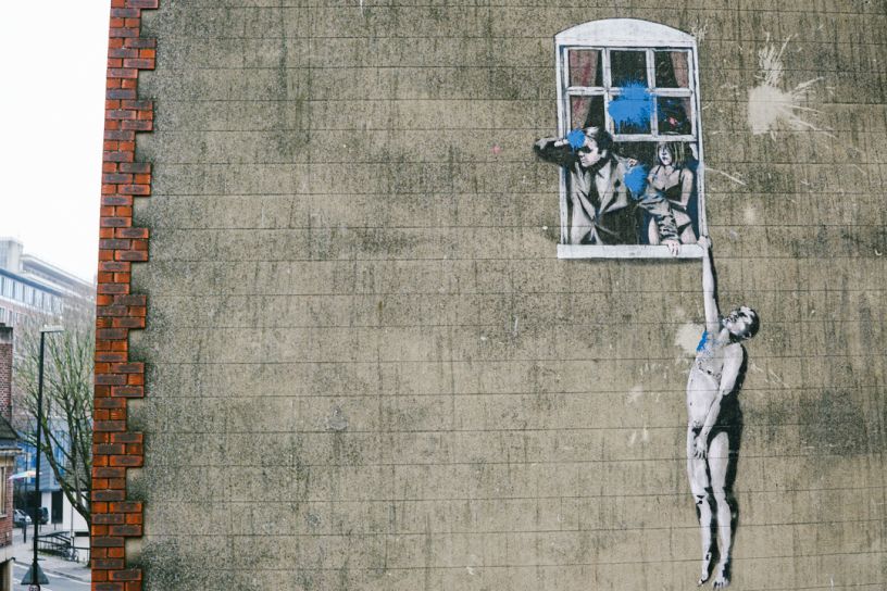 Banksy Bristol - The Well-Hung Lover