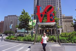 Philadelphia LOVE sign in Dilworth Park