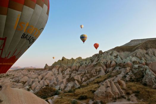Hot air ballooning in Cappadocia, Turkey