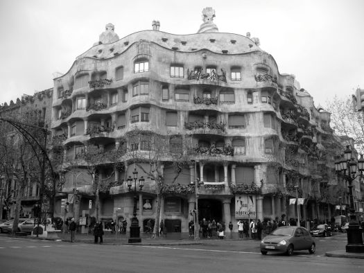 La Pedrera Barcelona in Black and White