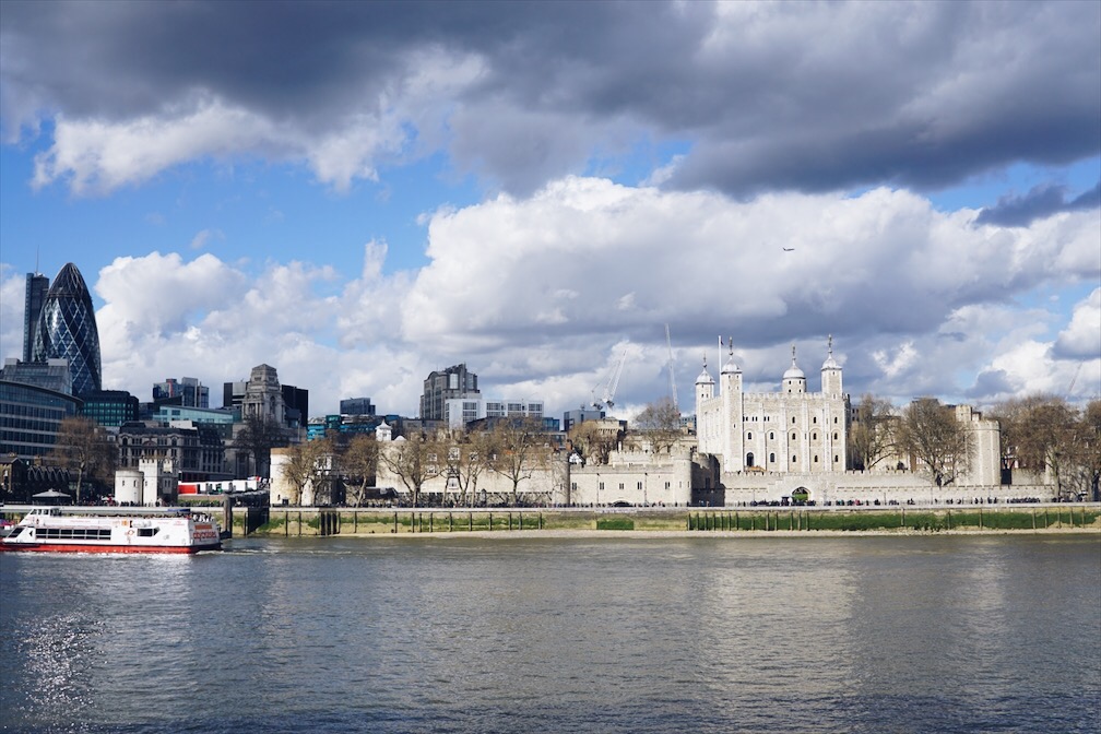 the city london from the thames