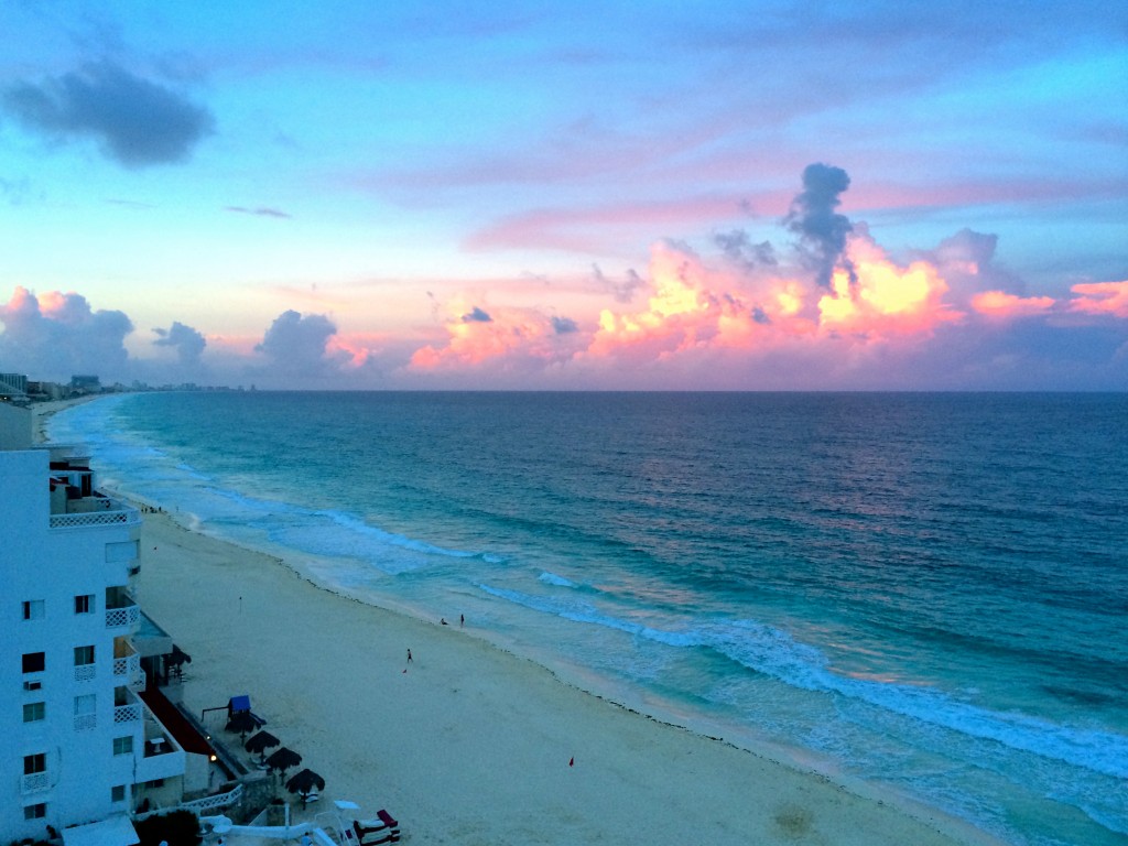 cancun sunrise view