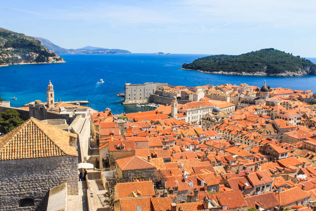 Dubrovnik view from city walls