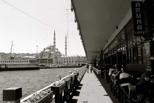 Galata Bridge Black and White photos