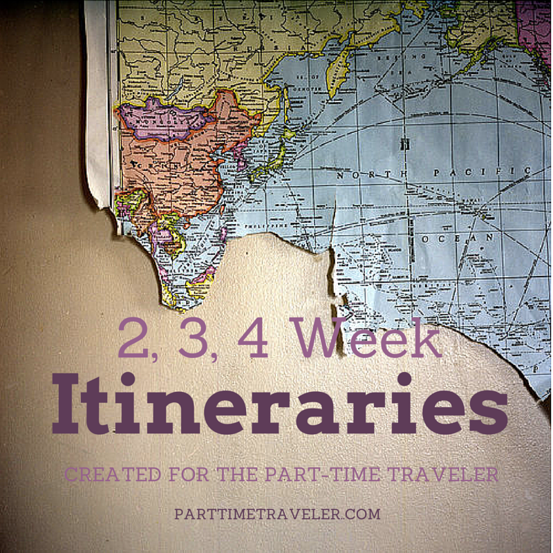 itineraries by part time traveler