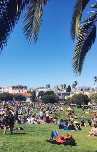 Dolores Park view, San Francisco