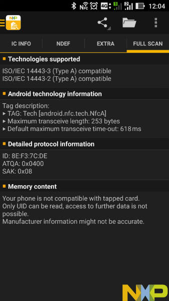 IC 卡详细信息