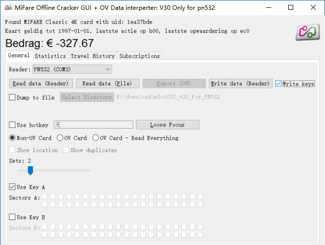 Windows MFOC GUI