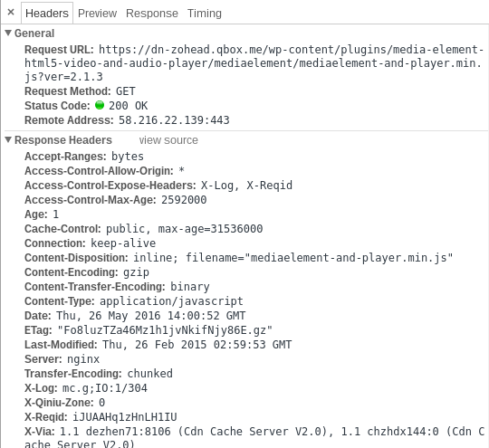 正常七牛 CDN HTTPS 请求
