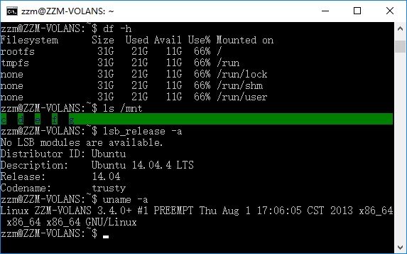 Windows 10 的 Linux 子系统
