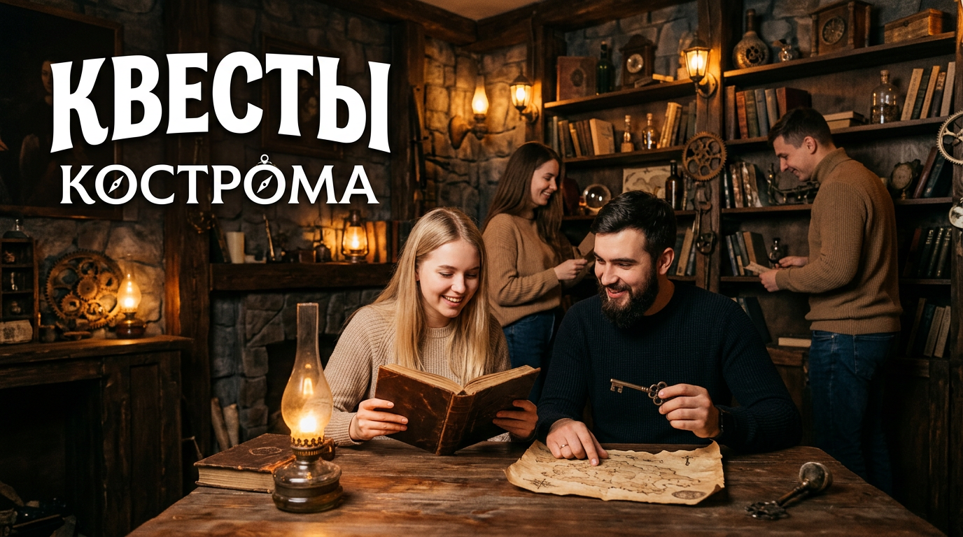 Квесты в Кострома: лучшие escape-room и квест-румы города