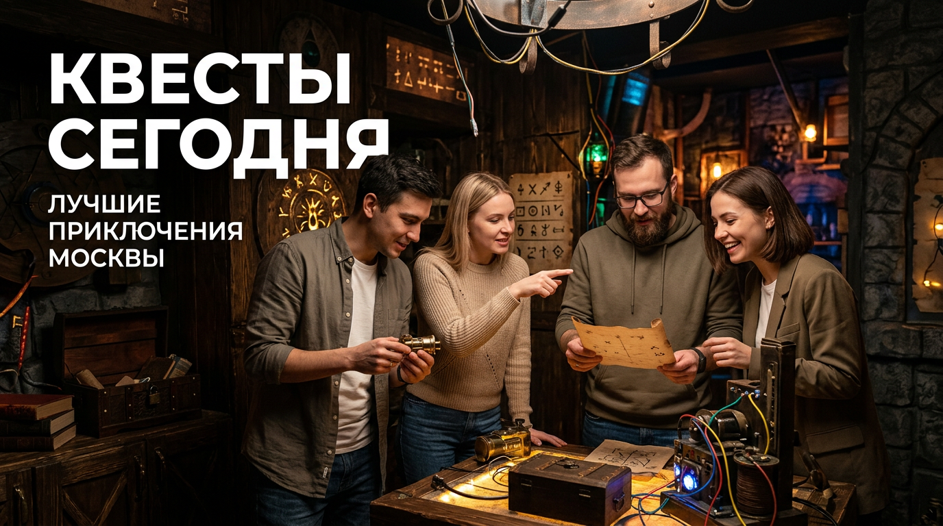Квесты сегодня: где забронировать игру на ближайшее время