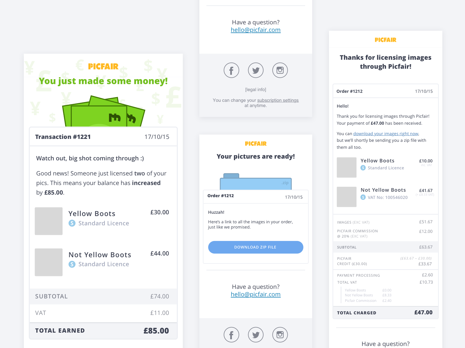 Email mailers