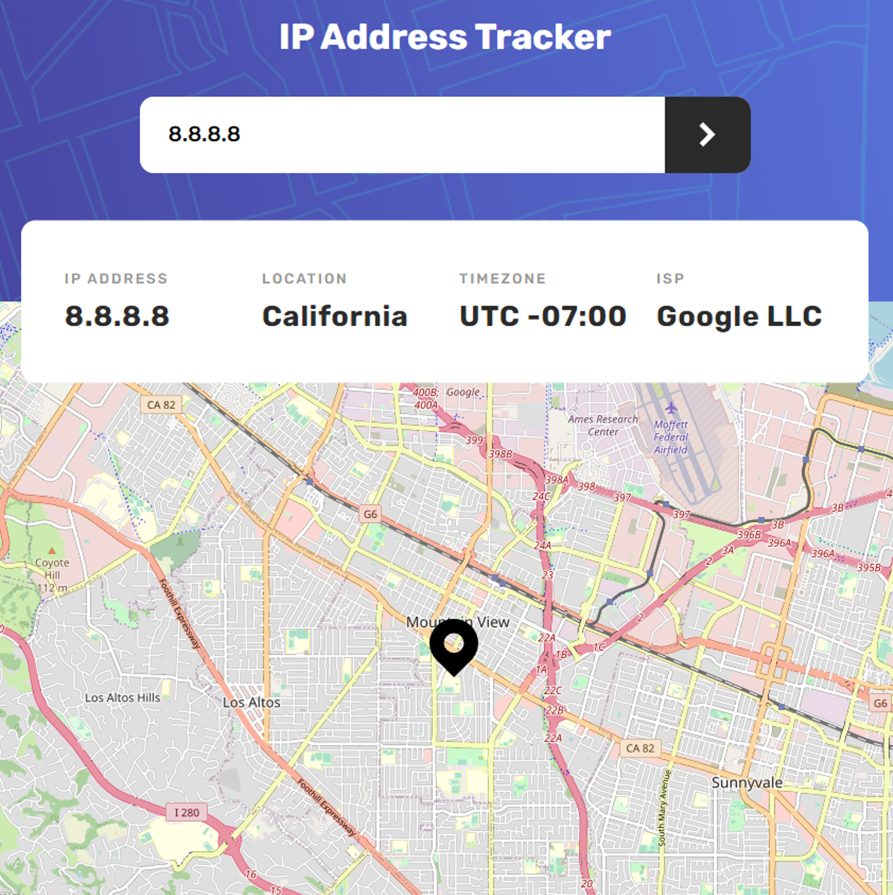 IP Address Tracker