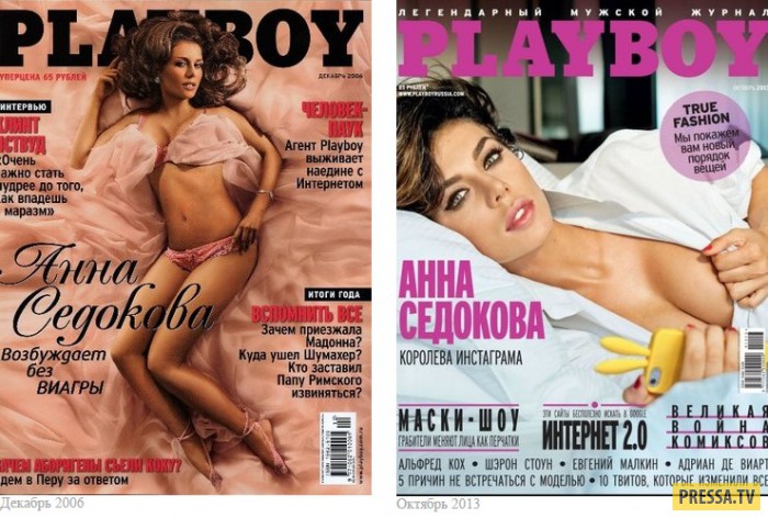 Самые яркие и запомнившиеся обложки журнала  Playboy (62 фото)