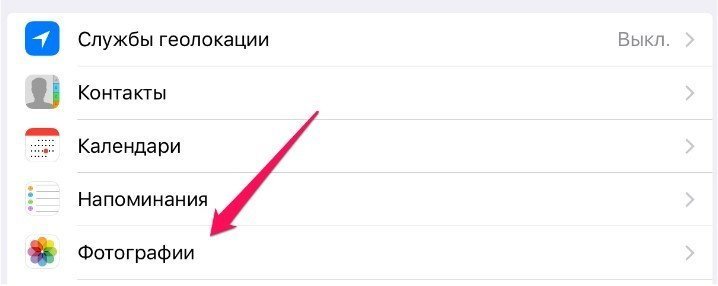 Как разрешить доступ к фото на iPhone