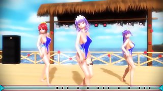 Cute 3d hentai teens help you stroke your meat - fap hero