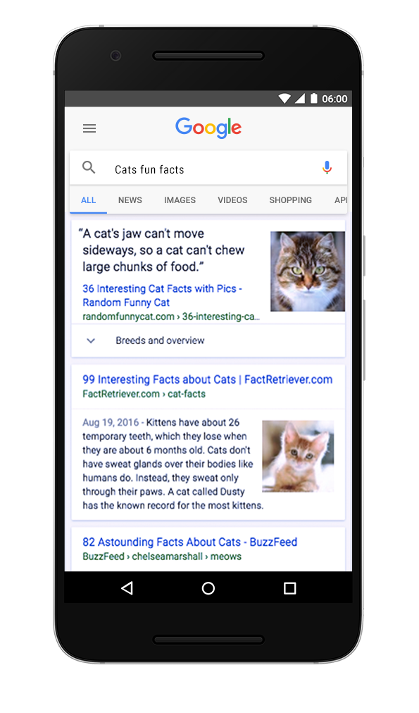 Fun Facts Finding in Google Search