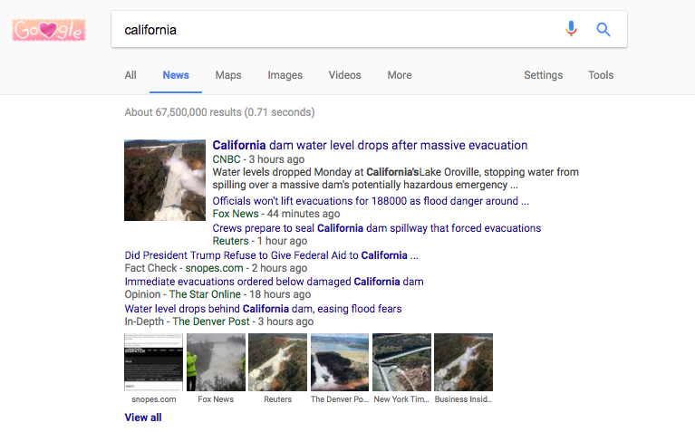 Fact Check in news mode in Search