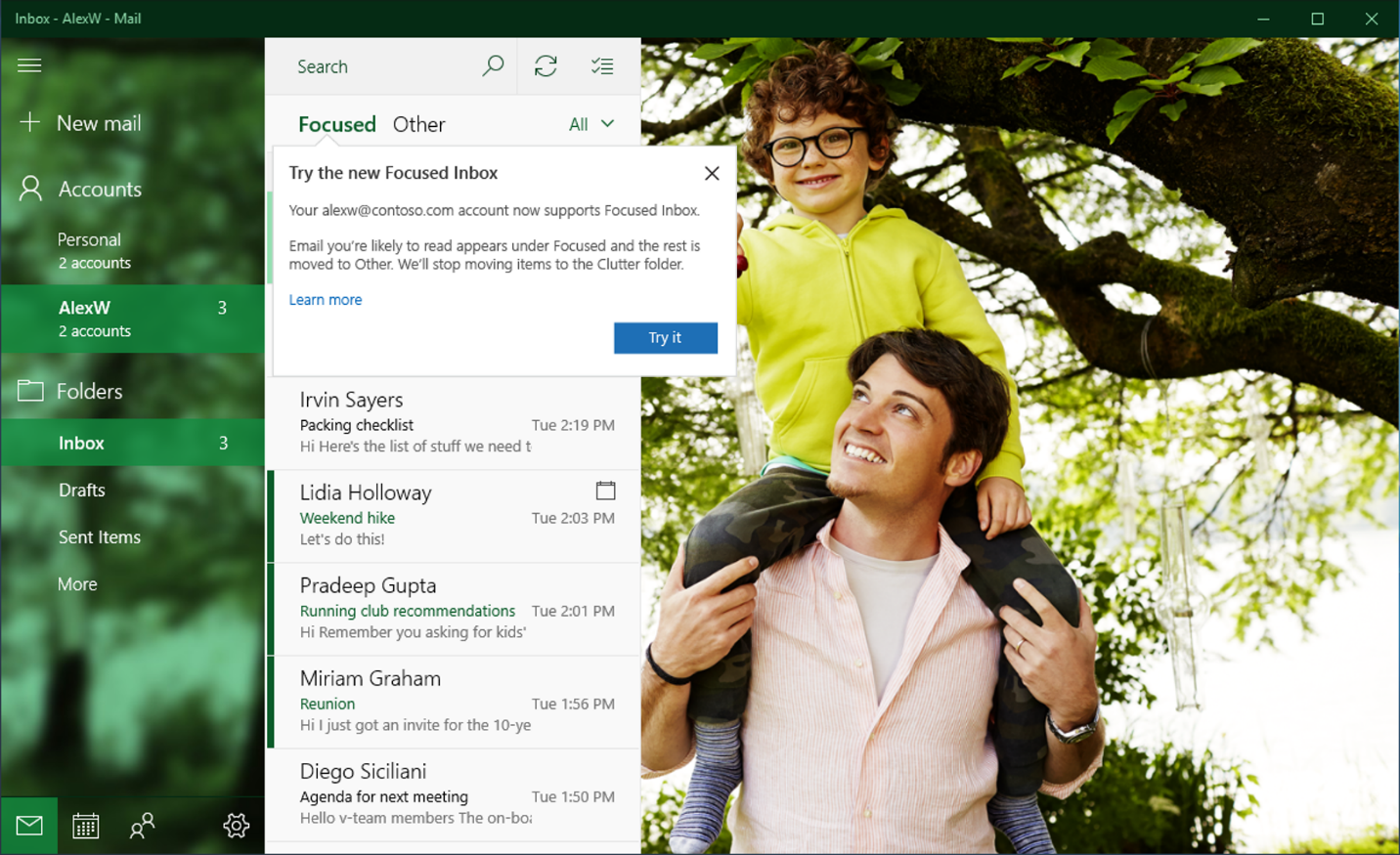 Focused Inbox in Outlook.com
