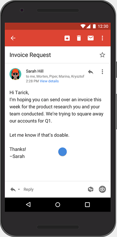 Gmail Add-ons Intuit QuickBooks