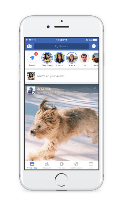 Facebook Stories in Timeline or News Feed