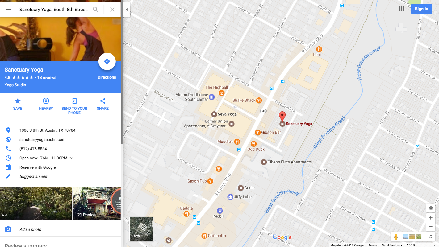 Reserve Fitness Classes with Google Maps