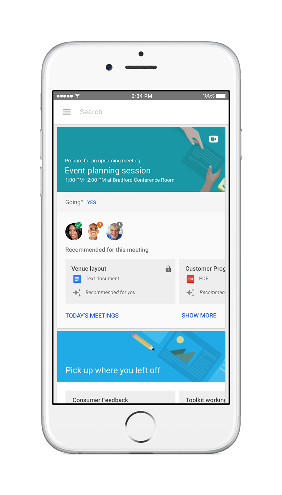 Google Cloud Search app for iOS