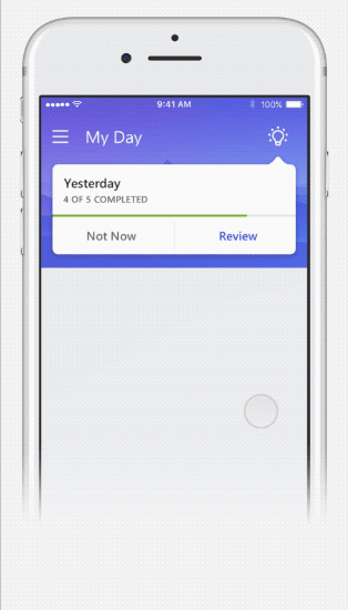 Microsoft To-Do suggestions