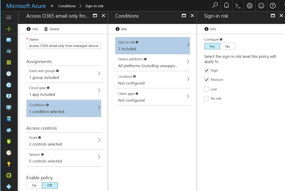 Intune and Conditional Access Admin Consoles in Azure Portal
