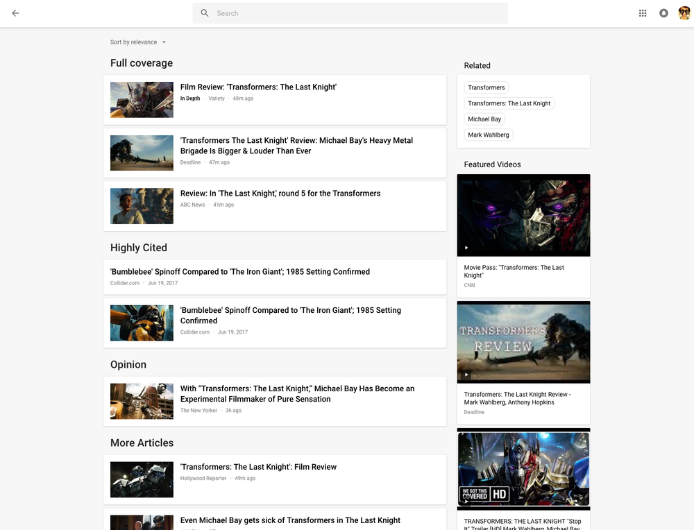 Google News Story Cards Full Coverage pagwe