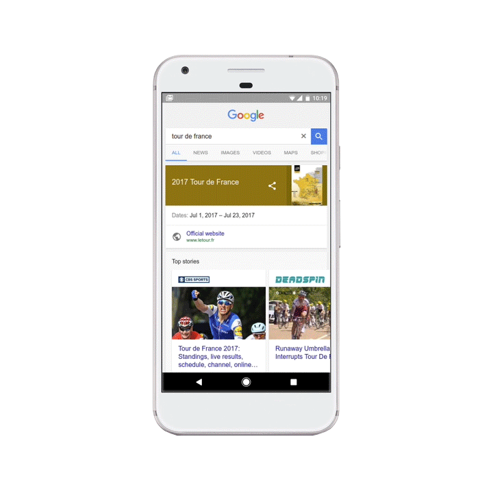 Create tour maps with Google Search and Maps