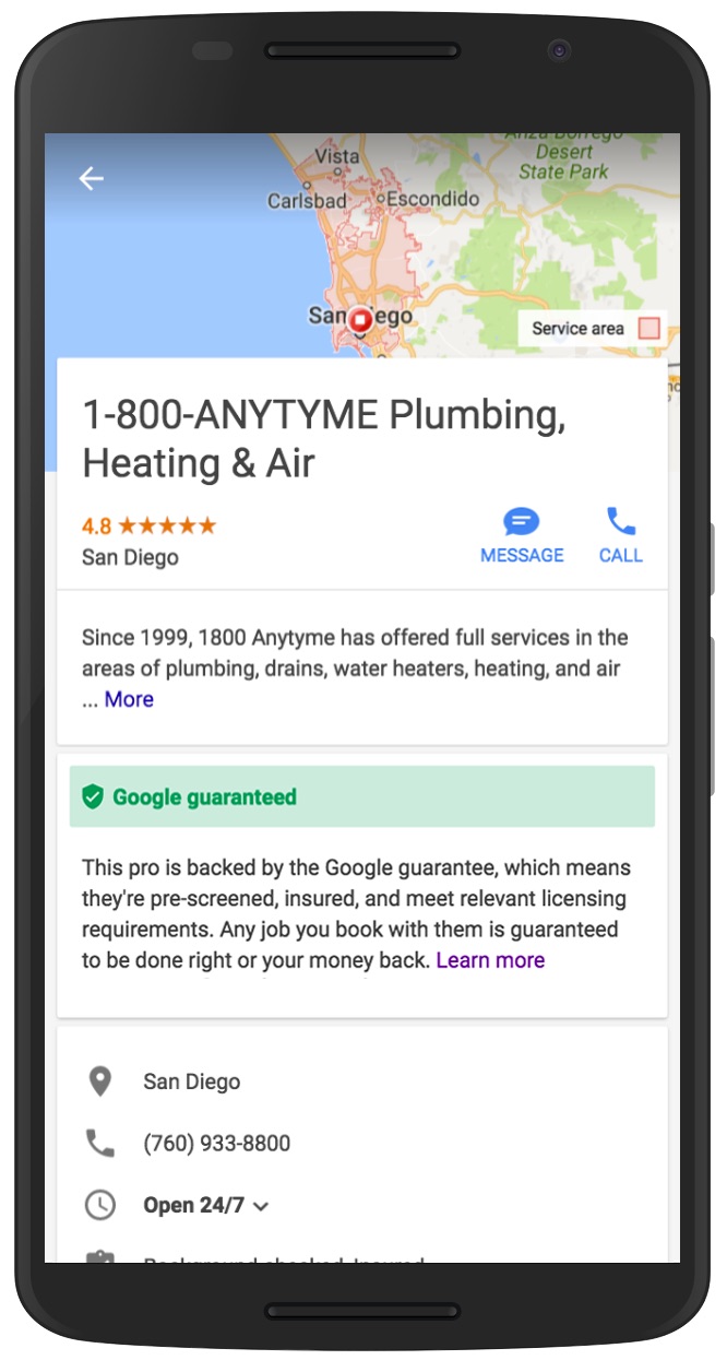 Google Home Service Ads