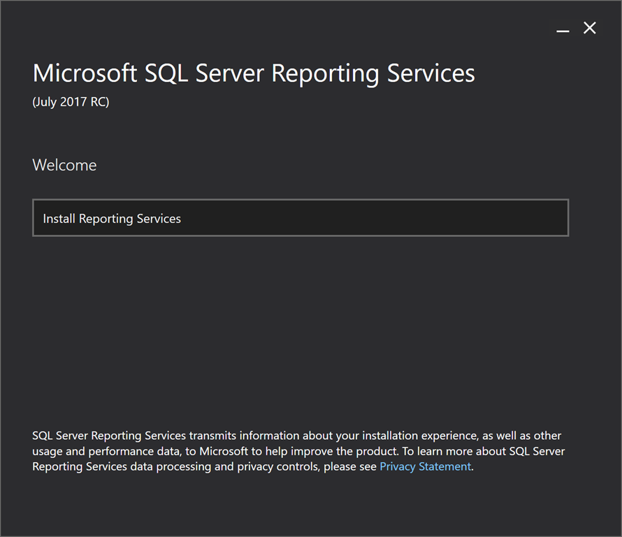 Microsoft SQL Server 2017 Reporting Services