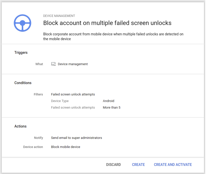 G Suite Mobile Management Rules - 2