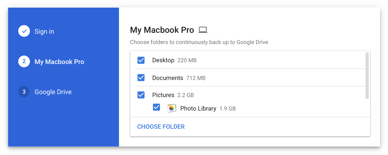 Google Backup and Sync in domains