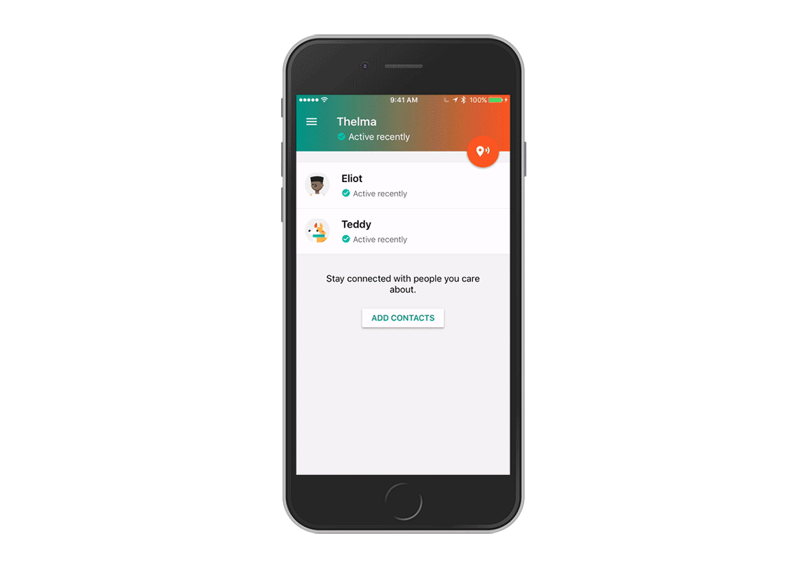Trusted Contact app on iOS and Android