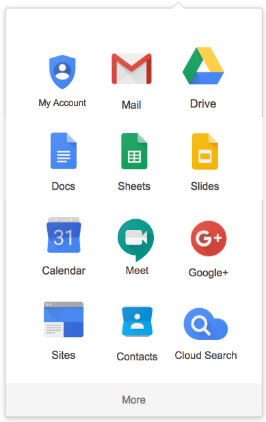 Google App Launcher new layout