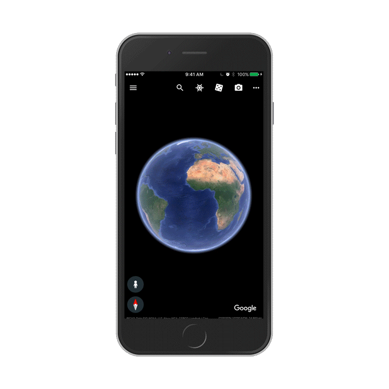 Google Earth iOS Knowledge Cards